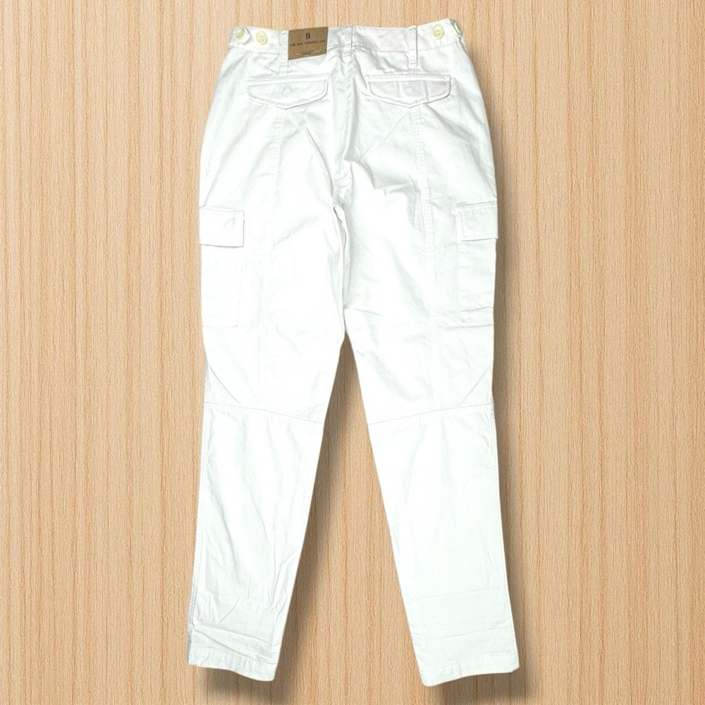Land's End Women's Size 8 Low Rise Straight Leg Canvas Pants Heavyweight NWT $60 - Picture 8 of 13